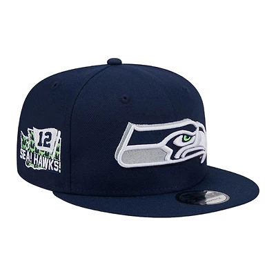 Seattle Seahawks Navy 2024 NFL Draft New Era 9FIFTY Snapback Hat