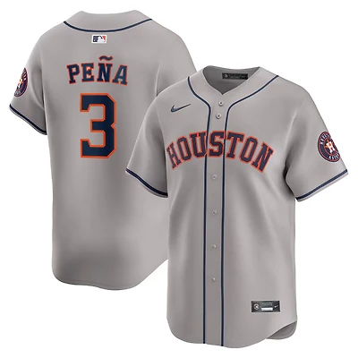 Houston Astros Jeremy Pena Gray Away Nike Limited Player Jersey