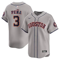 Houston Astros Jeremy Pena Gray Away Nike Limited Player Jersey