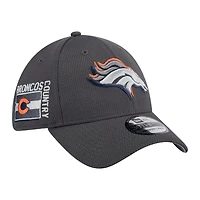 Denver Broncos Graphite 2024 NFL New Era 39THIRTY Flex Hat
