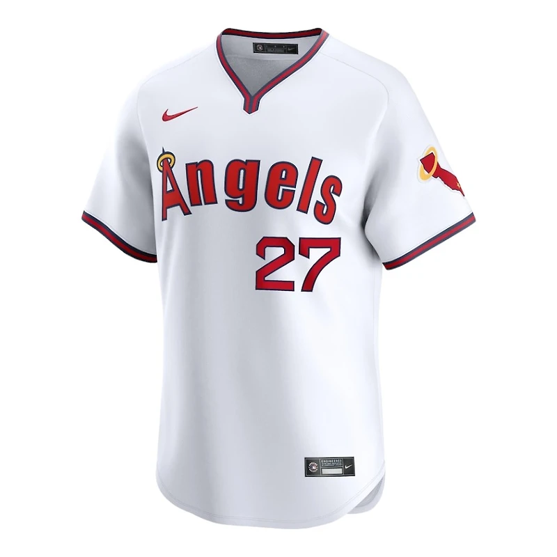 Los Angeles Angels Mike Trout White Alternate Nike Limited Player Jersey
