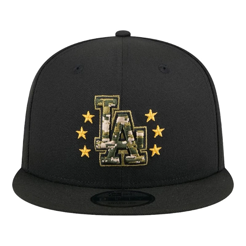 Los Angeles Dodgers Black 2024 Armed Forces Day New Era 9FIFTY Snapback Hat