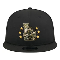 Los Angeles Dodgers Black 2024 Armed Forces Day New Era 9FIFTY Snapback Hat