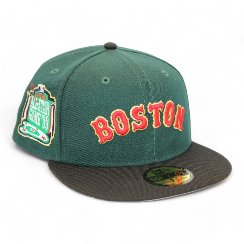 Boston Red Sox Green and Black "FittedChef Judges Pack" 1999 All Star Game Patch Gray UV New Era 59Fifty Fitted Hat