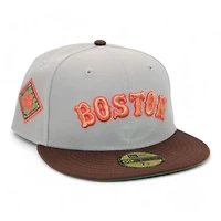 Boston Red Sox Gray and Brown "SnkrBrims Judges Pack" 1936 All Star Game Patch Green UV New Era 59Fifty Fitted Hat