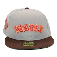 Boston Red Sox Gray and Brown "SnkrBrims Judges Pack" 1936 All Star Game Patch Green UV New Era 59Fifty Fitted Hat