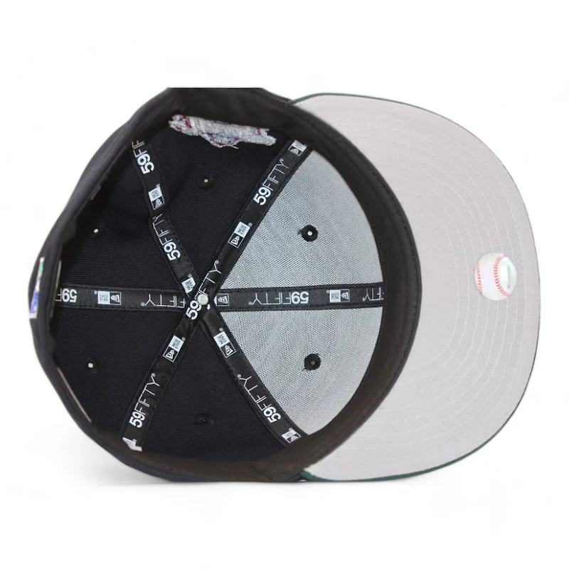 New York Yankees Navy and Green "FlyGuy Judges Pack" 1998 World Series Patch Gray UV Era 59Fifty Fitted Hat