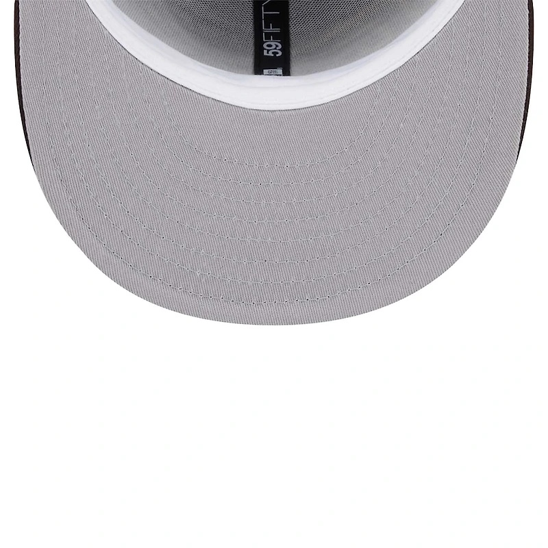 San Diego Padres Brown Game Day Overlap Gray UV New Era 59Fifty Fitted Hat
