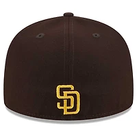 San Diego Padres Brown Game Day Overlap Gray UV New Era 59Fifty Fitted Hat