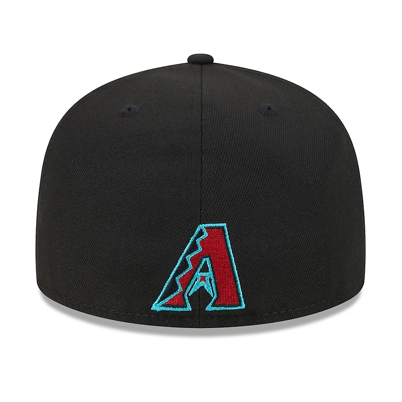 Arizona Diamondbacks Black Game Day Overlap Gray UV New Era 59Fifty Fitted Hat