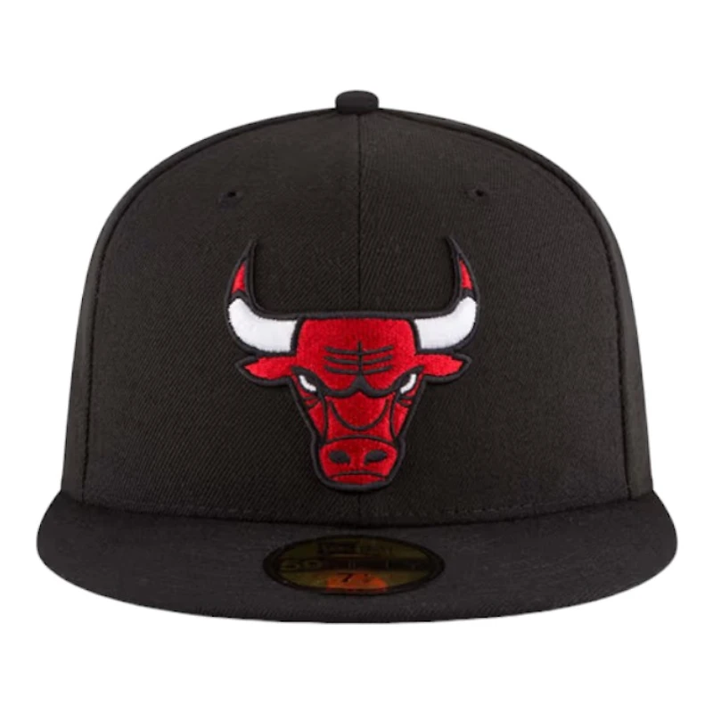 Chicago Bulls Black NBA New Era 59FIFTY Fitted Hat