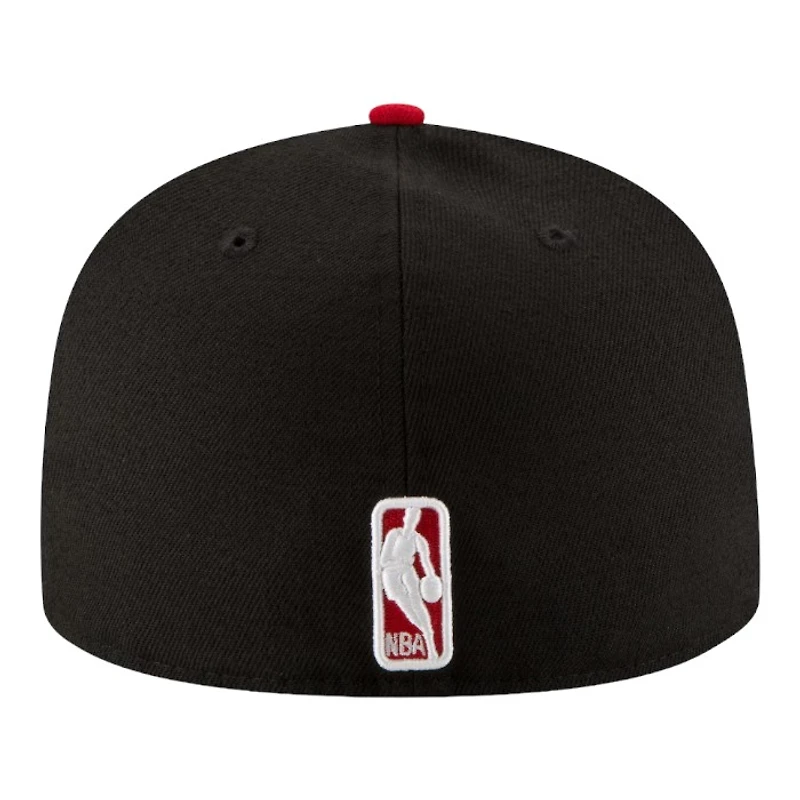 Chicago Bulls Black and Red NBA New Era 59FIFTY Fitted Hat