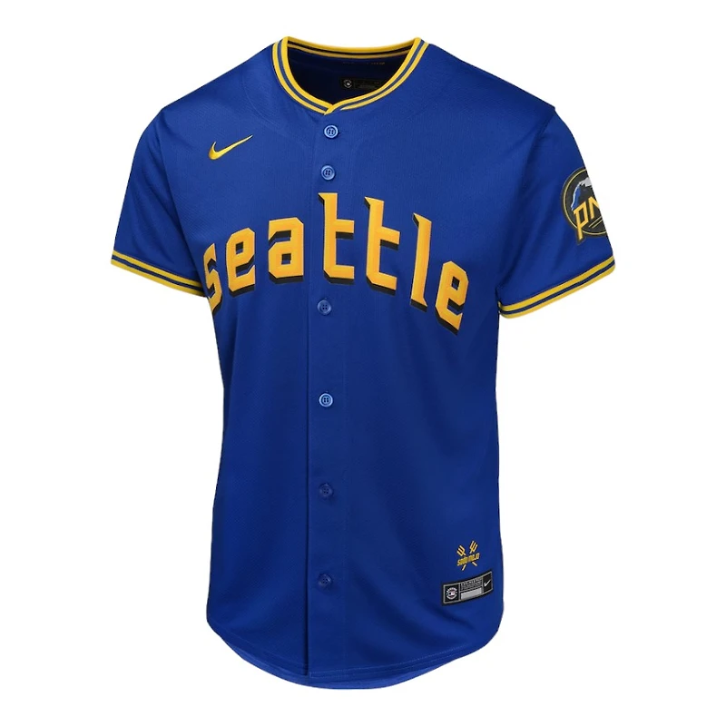 Youth Seattle Mariners Julio Rodriguez Nike City Connect Limited Royal Blue Player Jersey