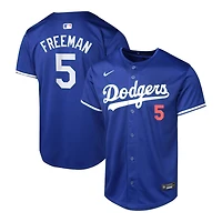 Youth Los Angeles Dodgers Freddie Freeman Nike Limited Royal Blue Alternate Player Jersey