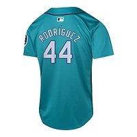 Youth Seattle Mariners Julio Rodriguez Nike Limited Aqua Alternate Player Jersey