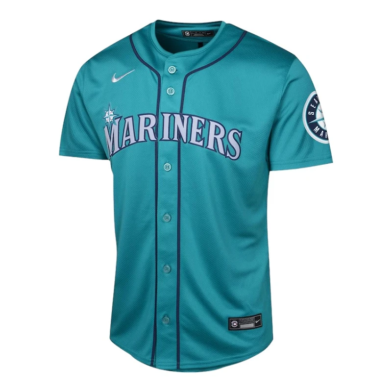 Youth Seattle Mariners Julio Rodriguez Nike Limited Aqua Alternate Player Jersey