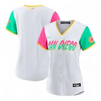 Womens San Diego Padres White City Connect Replica Nike Jersey
