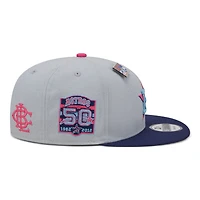 Houston Astros Gray and Navy Raspberry Big League Chew New Era 9FIFTY Snapback Hat