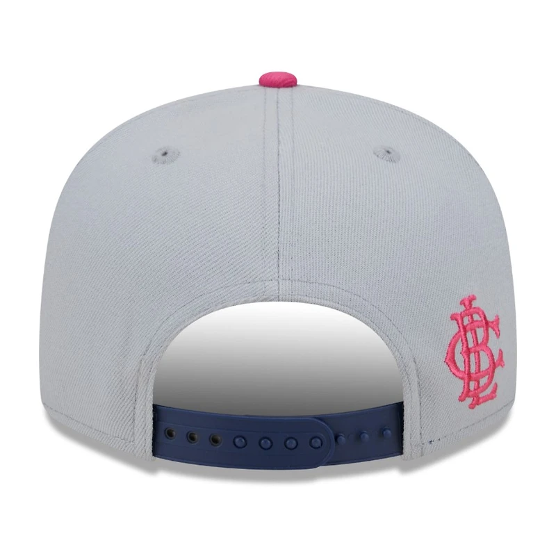 New York Yankees Gray and Navy Raspberry Big League Chew New Era 9FIFTY Snapback Hat