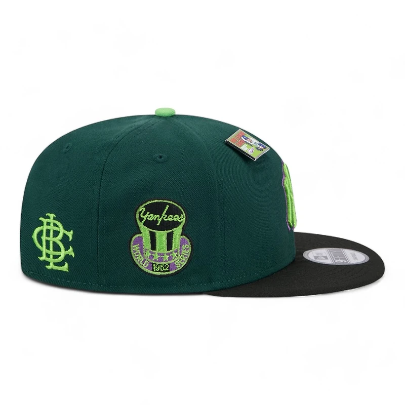 New York Yankees Green and Black Apple Big League Chew New Era 9FIFTY Snapback Hat