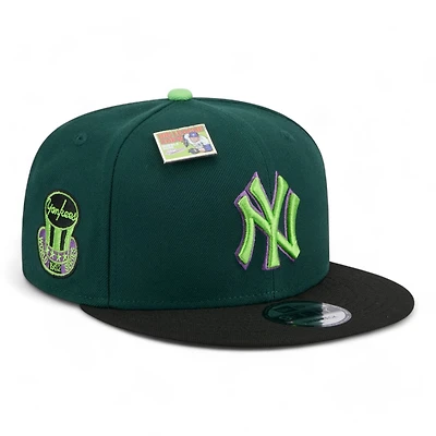 New York Yankees Green and Black Apple Big League Chew New Era 9FIFTY Snapback Hat