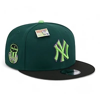 New York Yankees Green and Black Apple Big League Chew New Era 9FIFTY Snapback Hat