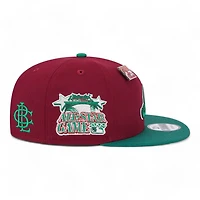 Atlanta Braves Maroon and Green Strawberry Big League Chew New Era 9FIFTY Snapback Hat