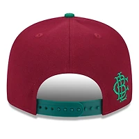 Atlanta Braves Maroon and Green Strawberry Big League Chew New Era 9FIFTY Snapback Hat
