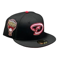 Arizona Diamondbacks Black and Red 1998 Inaugural Season Patch UV 59FIFTY Fitted Hat