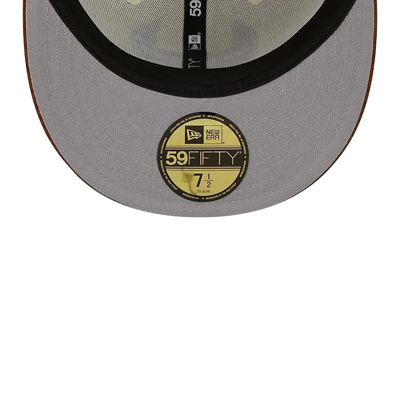 Chicago Cubs Chrome with Brown Corduroy 2016 WS Patch Gray UV New Era 59FIFTY Fitted Hat