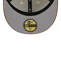 Chicago White Sox Chrome with Brown Corduroy 2005 WS Patch Gray UV New Era 59FIFTY Fitted Hat