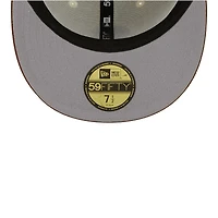 Chicago Bulls Chrome with Brown Corduroy 6X Champs Patch Gray UV New Era 59FIFTY Fitted Hat