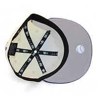 Los Angeles Angels Cream and Graphite "DPM Stock Pack" 50th Anniversary Patch Gray UV New Era 59Fifty Fitted Hat