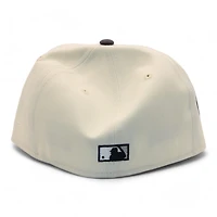 Los Angeles Angels Cream and Graphite "DPM Stock Pack" 50th Anniversary Patch Gray UV New Era 59Fifty Fitted Hat