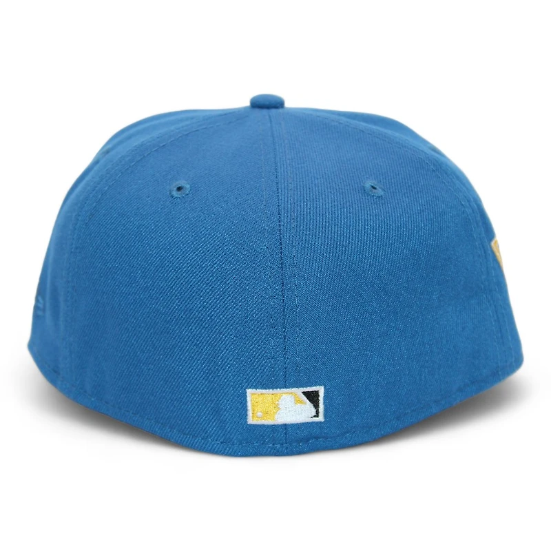 Los Angeles Dodgers Military Blue "DPM Stock Pack" 75th World Series Patch Gray UV New Era 59Fifty Fitted Hat