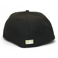 Los Angeles Dodgers Black "DPM Stock Pack" 50th Anniversary of Dogers Stadium Patch Gray UV New Era 59Fifty Fitted Hat