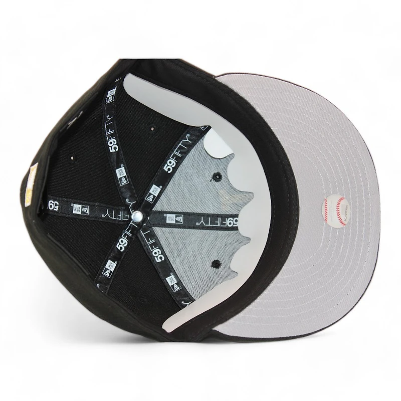 Los Angeles Dodgers Black "DPM Stock Pack" 50th Anniversary of Dogers Stadium Patch Gray UV New Era 59Fifty Fitted Hat