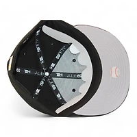 Los Angeles Dodgers Black "DPM Stock Pack" 50th Anniversary of Dogers Stadium Patch Gray UV New Era 59Fifty Fitted Hat