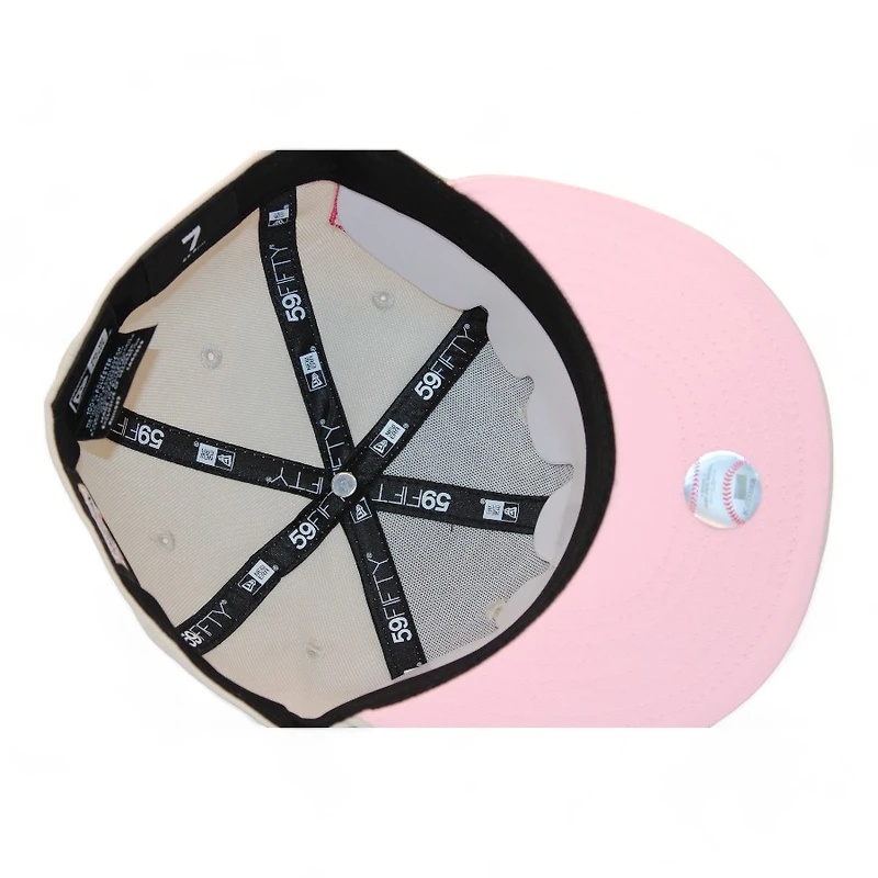 Los Angeles Dodgers Stone "DPM Stock Pack" 50th Anniversary Patch Pink UV New Era 59Fifty Fitted Hat