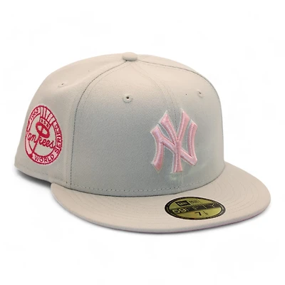 New York Yankees Stone "DPM Stock Pack" 1962 World Series Patch Pink UV Era 59Fifty Fitted Hat