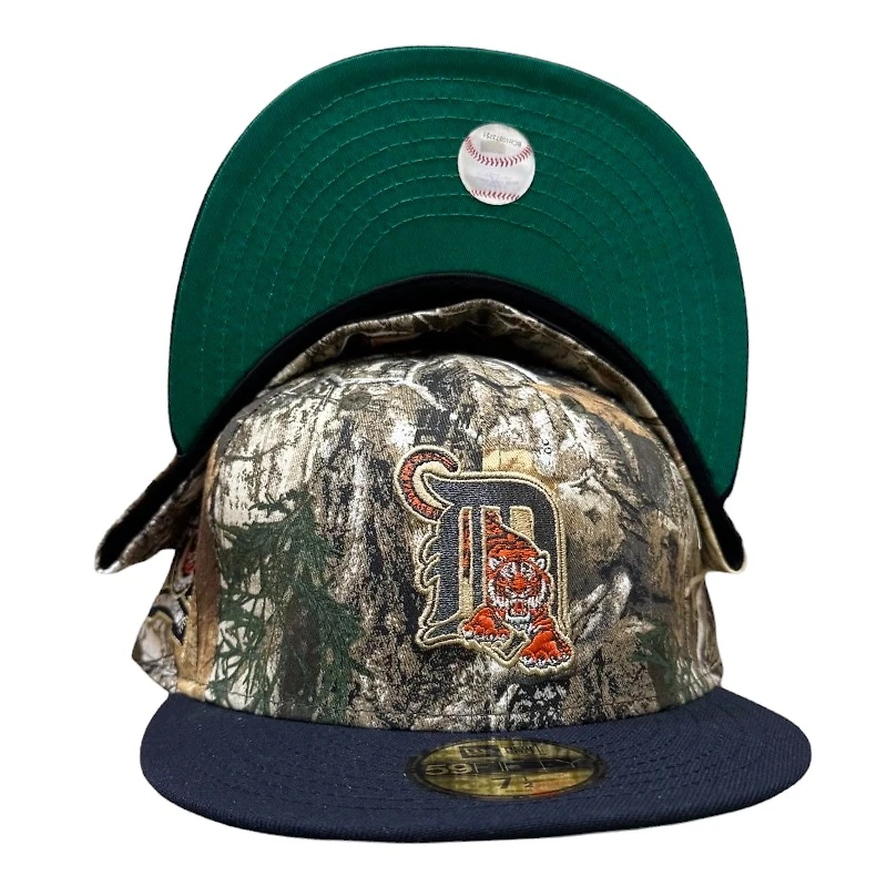Detroit Tigers Realtree and Navy 1968 WS Champs Patch Green UV New Era 59FIFTY Fitted Hat