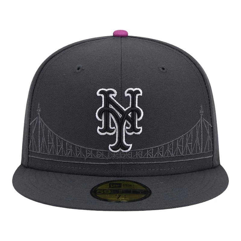 New York Mets Graphite City Connect Era 59FIFTY Fitted Hat