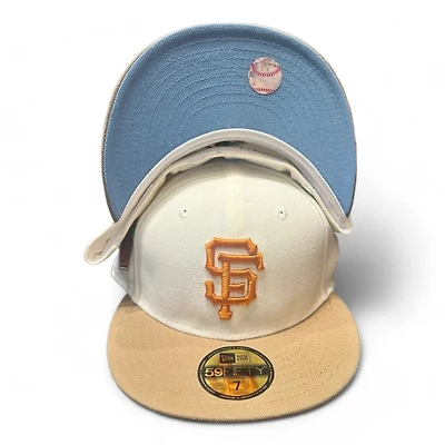 San Francisco Giants Chrome and Tan 2010 World Champs Patch Icy UV New Era 59FIFTY Fitted Hat