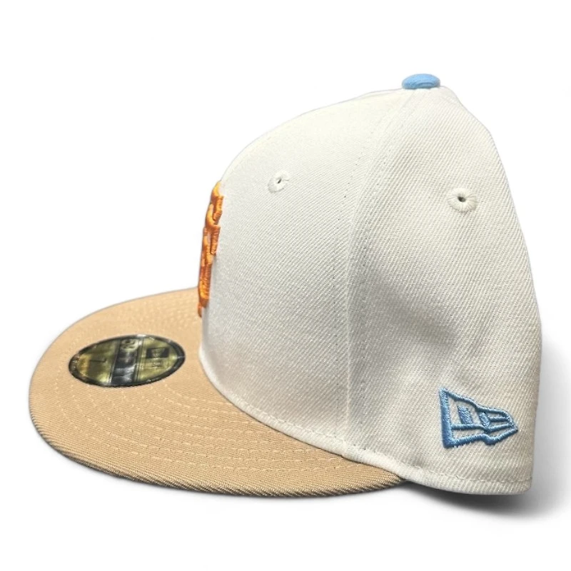 San Francisco Giants Chrome and Tan 2010 World Champs Patch Icy UV New Era 59FIFTY Fitted Hat