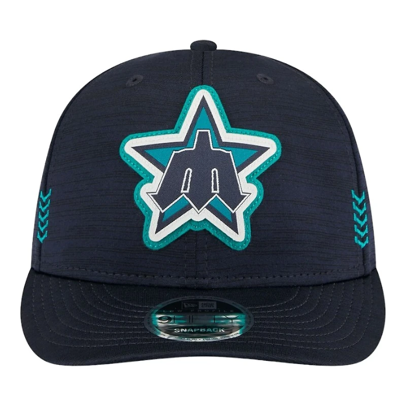 Seattle Mariners Navy 2024 Clubhouse Low Profile New Era 9FIFTY Snapback Hat