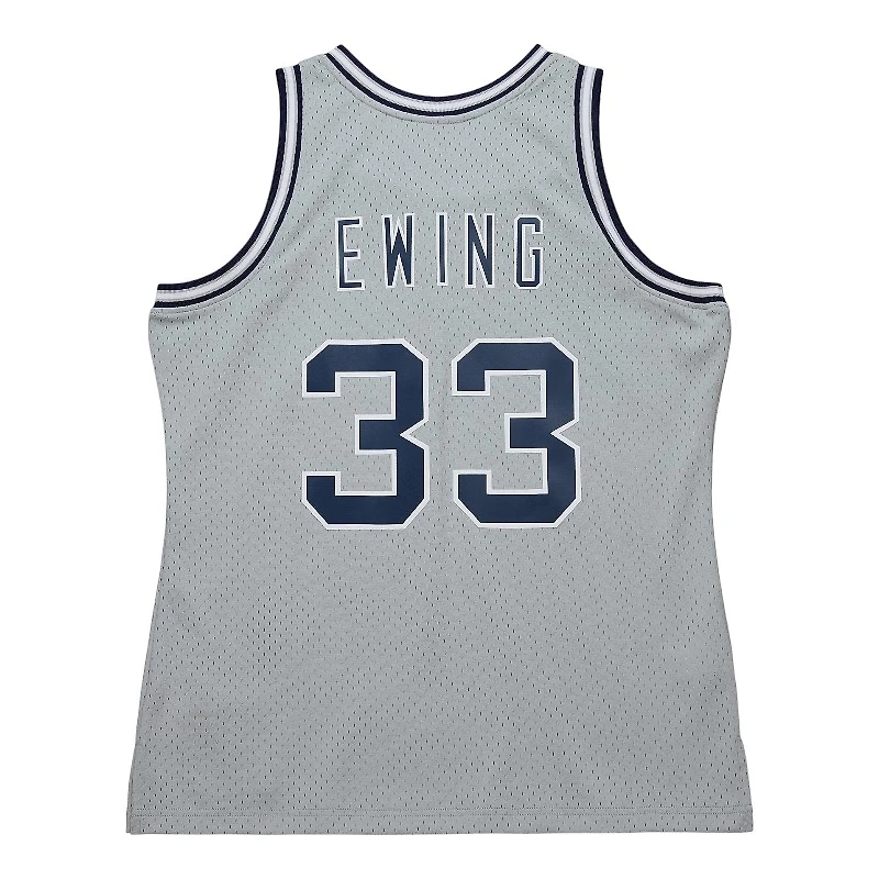 Georgetown University Patrick Ewing Mitchell & Ness 1983-84 Hardwood Classics Swingman Player Grey Jersey