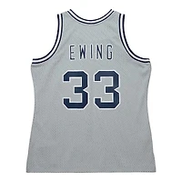 Georgetown University Patrick Ewing Mitchell & Ness 1983-84 Hardwood Classics Swingman Player Grey Jersey