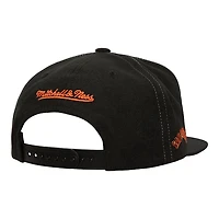 San Francisco Giants Black Full Frontal Mitchell & Ness Snapback Hat