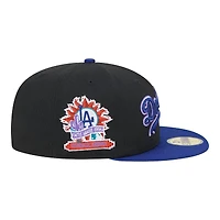 Los Angeles Dodgers Black and Royal Retro Spring Training New Era 59FIFTY Fitted Hat