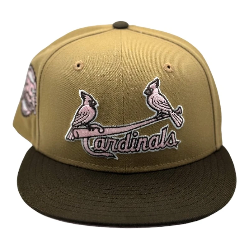 St. Louis Cardinals Brown Two Tone 125th Anni Patch Pink UV New Era 59FIFTY Fitted Hat